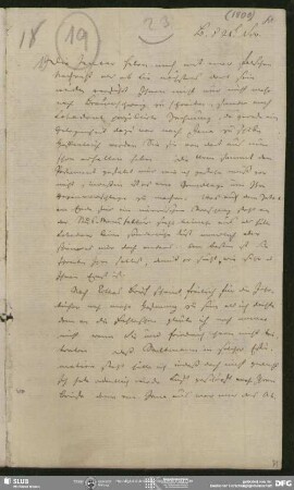 Eigenh. Brief von Friedrich Schleiermacher an August Wilhelm von Schlegel, Berlin, 25.11.1800