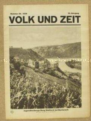 Sozialdemokratische Illustrierte "Volk und Zeit" u.a. über die Lage der Arbeiter in Südfrankreich