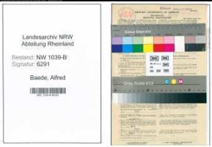 Entnazifizierung Alfred Baede , geb. 22.02.1894 (Postbeamter)