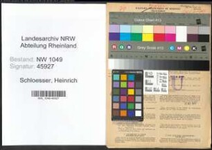 Entnazifizierung Heinrich Schloesser , geb. 18.08.1898 (Postamtmann)