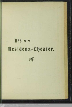 Das Residenz-Theater