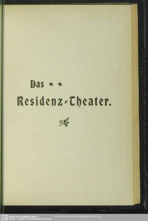 Das Residenz-Theater