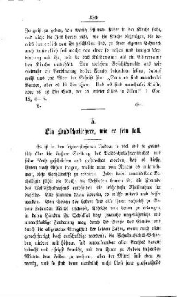 Ein Landschullehrer, wie er sein soll