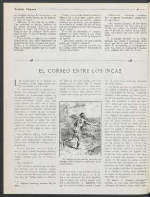 El correo entre los Incas
