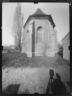 Schkeuditz-Wolteritz. Pfarrkirche (Erweiterung um 1500). Chor von Osten