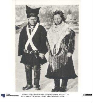 Norge. Lapper, brudepar (Brautpaar)