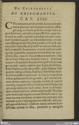 De Chiromantia. Cap. XXXV.
