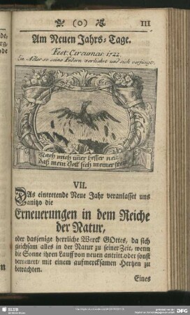 VII. Die Erneuerungen in natürlichen Dingen