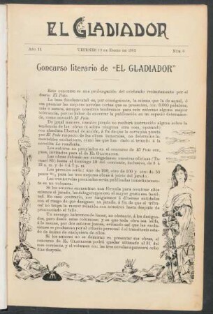 Concurso literario de "El Gladiador"