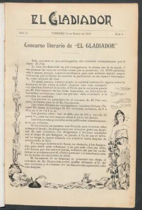 Concurso literario de "El Gladiador"
