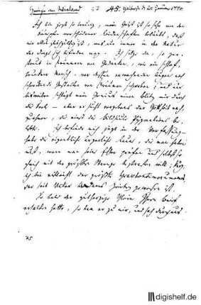 67: Brief von Wilhelm Heinse an Christoph Martin Wieland