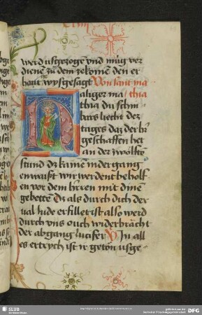49r: historisierte Deckfarbeninitiale