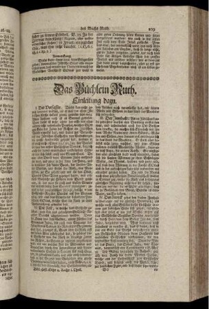 Das Büchlein Ruth.