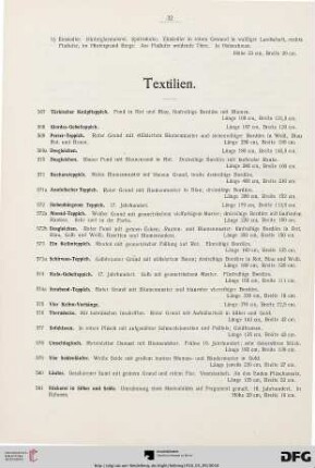 Textilien (Nr. 567-585)