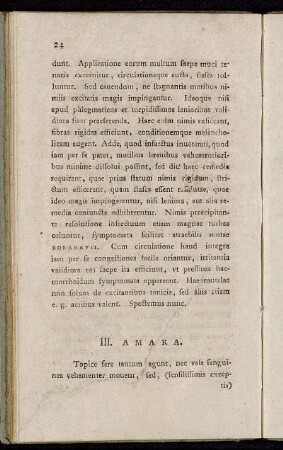 III. Amara.