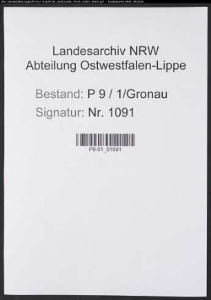 Sterberegister Standesamt Gronau (Westf.)