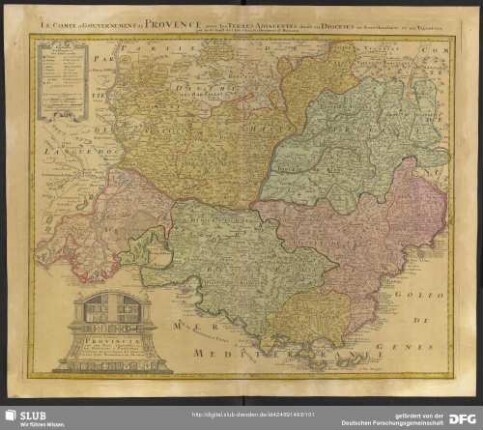 Le Comte et Gouvernement de Provence Avec les Terres Adiacentes