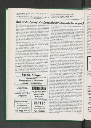 Noch ist die Zukunft des Langenhorner Sommerbades ungewiß