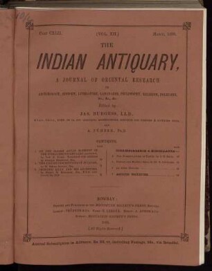 Part CXLII... March, 1883.