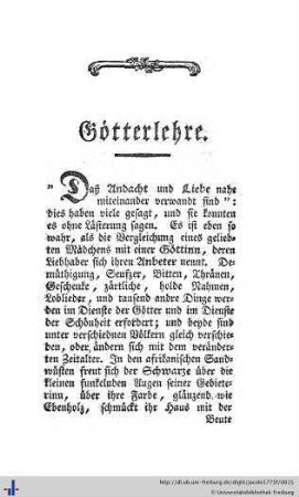Götterlehre.