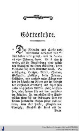 Götterlehre.