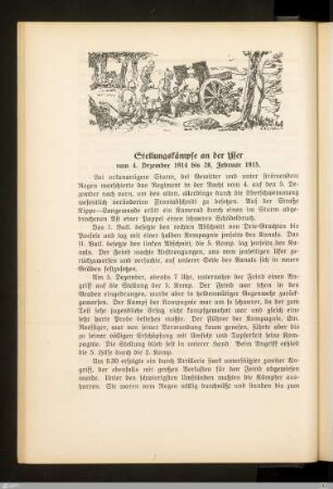 Stellungskämpfe an der Yser