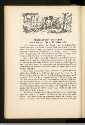 Stellungskämpfe an der Yser