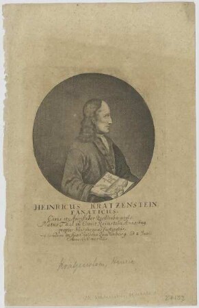 Bildnis des Heinricus Kratzenstein