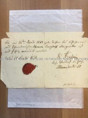 Impfbescheinigung für Margarethe Burgdorff