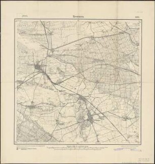 Meßtischblatt 1691 : Kremmen, 1917 : Kremmen. - Aufn. 1901, hrsg. 1903, Aufldr. 1917. - 1:25000. - [Berlin]: Reichsamt für Landesaufnahme, 1917. - 1 Kt.