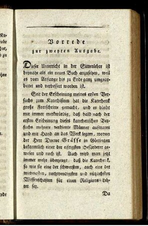 Vorrede zur zweyten Ausgabe.