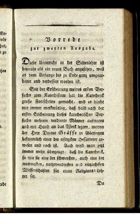 Vorrede zur zweyten Ausgabe.
