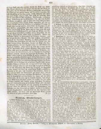 472 Kirchliche Mittheilungen