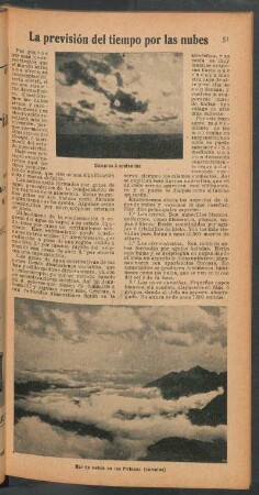 La previsión del tiempo por las nubes
