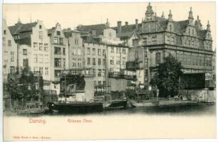 Danzig. Grünes Tor (1564-1568; Hans Kramer) über die Mottlau