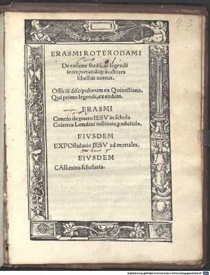 De ratione studii : libellus aureus