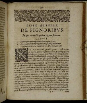 Liber Quintus [...] In quo de modis quibus pignus soluatur.