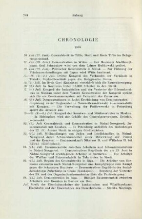 Chronologie