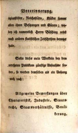 Die Indemnisationslande des Durchlauchtigsten Churhauses Pfalzbayern