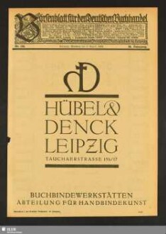 Börsenblatt für den deutschen Buchhandel : bbb ; Fachzeitschr. für Verlagswesen u. Buchhandel