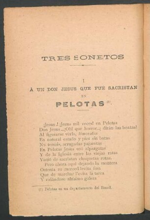 Tres sonetos