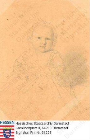 Carrière, Justus, Prof. Dr.phil. (1854-1893) / Porträt als Baby, vorblickend, Ganzfigur
