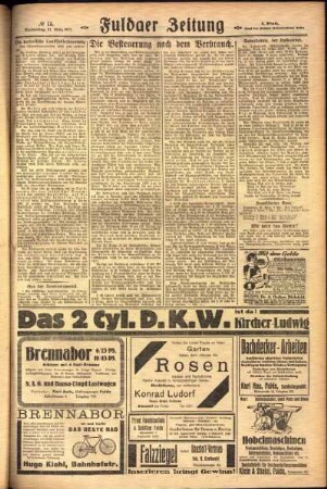 Zweite Ausgabe vom Mittwoch, den 30. März 1927.