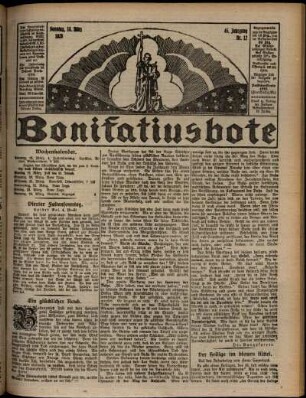 Erste Ausgabe vom Sonntag, den 18. März 1928.