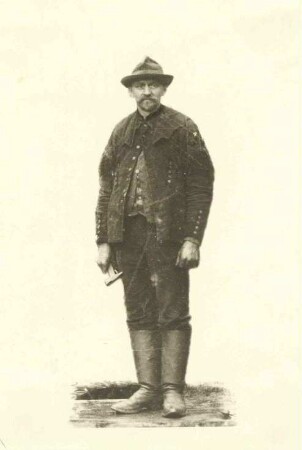 Bergmann des Daniella-Stollens in St. Joachimsthal (1908)