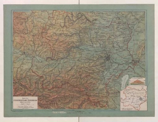 Karte des Erzherzogtums Österreich unter der Enns