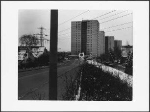 Straßenansicht, Hochhaus Dannerallee 15, Hamburg-Horn