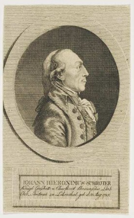 Bildnis des Iohann Hieronimus Schröter