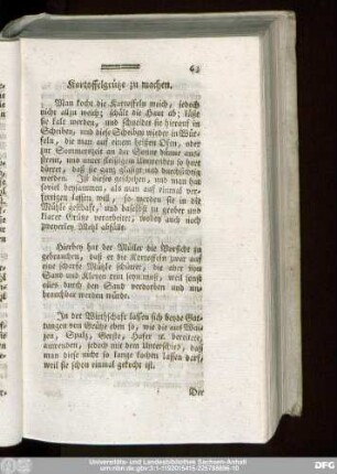Kartoffelgrütze zu machen.