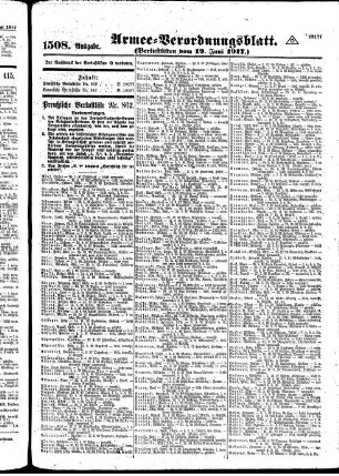 1508.Ausgabe. Dienstag, 19. Juni 1917